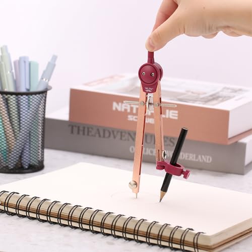 Mr. Pen- Metal Geometry Compass, Center-Wheel Design - color: Rose Gold