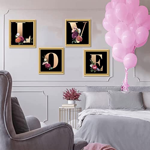 JATOK Diamond Painting Kit for Adults, Letter W, 11.8 x 11.8 in | Full Round Drills Diamond Art Kits for Beginners, customize own alphabet, DIY Gem Art and craft Kits with Complete Tools - color: White
