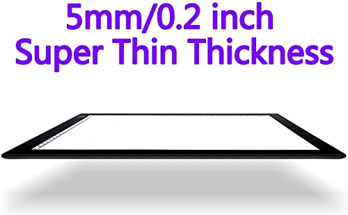 Big Sale ! A4 LED Light Box for Tracing, 60 LEDs Light Pad with Scale Ultra-Thin Continuously Brightness Adjustment USB LED Copy Board for Tracing, Tattoo Drawing or X-ray Viewing. - style: A4