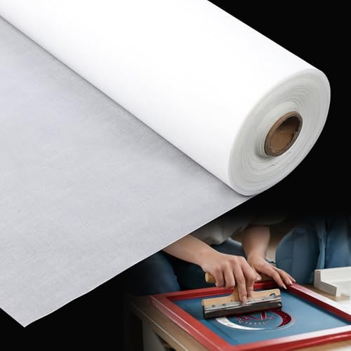OTGMGCB 1.27m x 2m Silk Screen Printing Mesh (150mesh/59T) | Professional Screen Printing Screens, High-Definition Mesh Stencil for T-Shirt, Paper & Fabric Printing