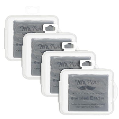 Mr. Pen- Kneaded Erasers, 10 Pack - color: Gray, size: 10 Pack, 2" x 1.77"