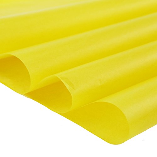 100 Pcs Carbon Transfer Paper Tracing Paper 11.7"×8.3" for Transfer Pattern on Wood, Paper, Canvas (Yellow)