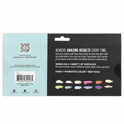Momenta Brea Reese Acrylic Paint Set 12/Pkg-Pastel