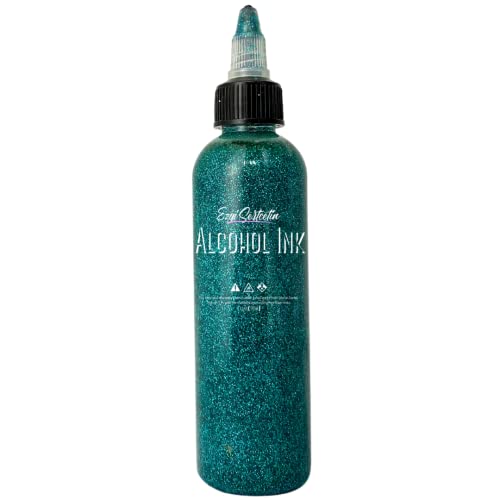 Premium Alcohol Ink by Ezgi Sertcetin (Glitter Tealito) - color: Glitter Tealito