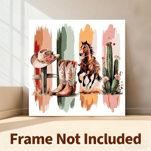 Gemozaic Western Paint by Numbers Kit for Adults, 16 x 16 INCH, Unframed - color: MT22997
