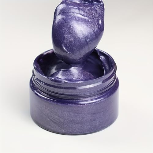 DGAGA Metallic Acrylic Paint,Metallic Purple Paint,1.69 OZ/Jar,Chalk Paste Paint Metallic,Metallic Paint for Crafts Color-shifting Glass Paint,Blendable,Paints on Rocks,Wood,Canvas,Fabric,Ceramic - color: Metallic Purple Paint
