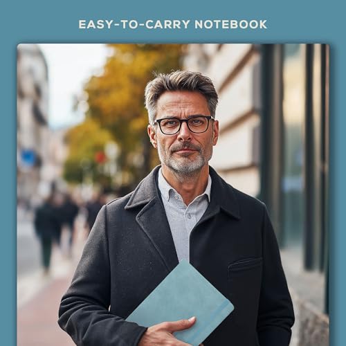 Beechmore Books A4 8.5x11 Mixed Media Sketchbook 160 GSM/98LB with Gift Box - color: Arctic Teal, size: A4 - 8.5" x 11.5" Large