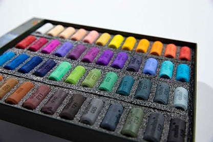 Artists' Soft Pastel stick, Box Set of 48 Assorted Colors Smooth and Blendable, Fade-Resistant