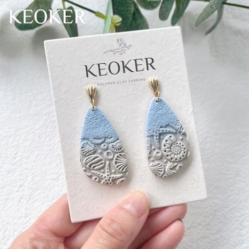 Keoker Starfish Texture Roller for Polymer Clay, Summer 1pc Polymer Clay Texture Roller - color: B Color