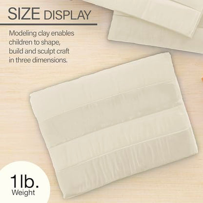 BAZIC Products Cream Modeling Clay, 1 lb - color: Cream, size: 1-Pack