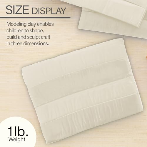 BAZIC Products Cream Modeling Clay, 1 lb, 2-Pack - color: Cream, size: 2-Pack