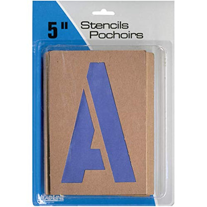 Headline Sign 6in. Stencil Kit, Caps/ Numbers - size: 6 Inch, style: Letters/Numbers/Symbols