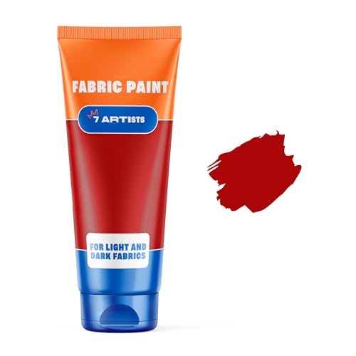 Burgundy Red Fabric Paint 2 fl. oz – Permanent Fabric Paint Red Crimson for Clothes | Textile Clothing Paints for Cotton and Synthethic, Furniture Upholstery, Shoes, Sneakers, T-Shirt, Tote Bags - color: Burgundy 2 fl. oz