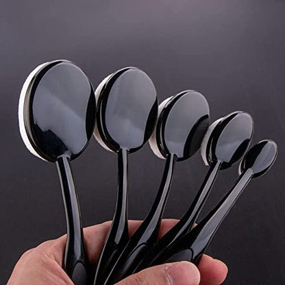 UNIMEIX 5 Pack Blending Brush for Card Making Crafting Ink Blender Brushes Set Tool Paper Background Brush Drawing Scrapbooking & Stamping Supplies (Black) - color: White, size: 5 Pack Brush with square holder