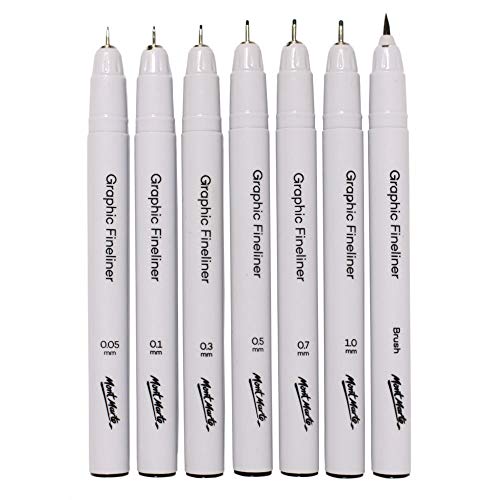 Graphic Fineliners Pens, Premium set of 7, pen0005