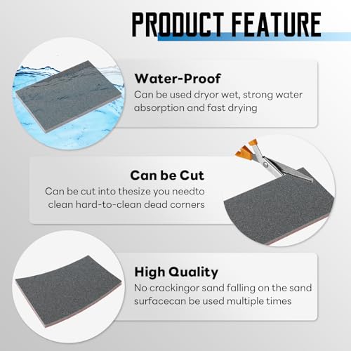 20Pcs Sanding Sponge, 3 x 4 Inch Soft Foam Sanding Block, 180 Grit - style: 180 Grit