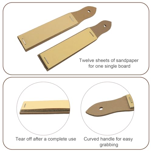 Murtenze Sandpaper Sharpener Sketch Pencil Sharpeners, 20 Pcs | Charcoal Pencil Pointer Drawing Tools, Pastel Sticks Drawing Tool, For Artists, Sketch Student, 10 Sheets/Pcs
