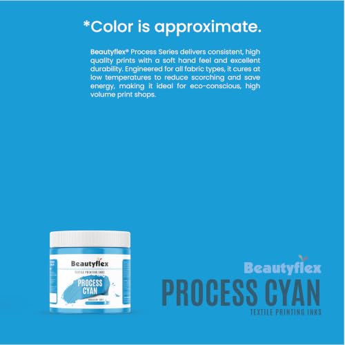 Process Cyan Screen Printing Ink, 128 oz Gallon Plastisol Ink - color: Process Cyan, size: 128 fl oz