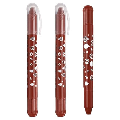 PATIKIL Gel Crayons, 3PCS Watercolor Crayons Silky Water Soluble Twist Bulk for Artists Coloring Drawing Painting, Reddish Brown Crayon - color: Reddish Brown
