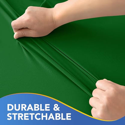 Card Table Covers Square Fitted Elastic Table Cloth-2 Pack Green 36x36 Inch | Spandex Stretch Windproof Washable Folding Card Tablecloths-Christmas Outdoor Camping Dining Patio Kitchen Banquet Party - color: Green, size: 36'' x 36'' | 2 Pack