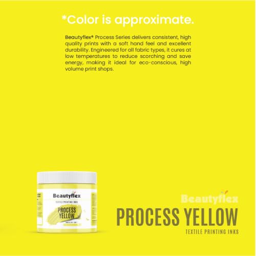 Process Yellow Screen Printing Ink 32oz Quart, Plastisol Ink - color: Process Yellow, size: 32 fl oz