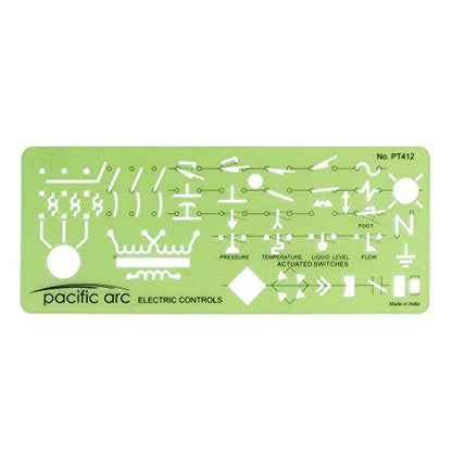 Pacific Arc Electrical Controls Template Guide, Standard Symbols Used in Machinery and Automation Circuits - style: Electronic Controls