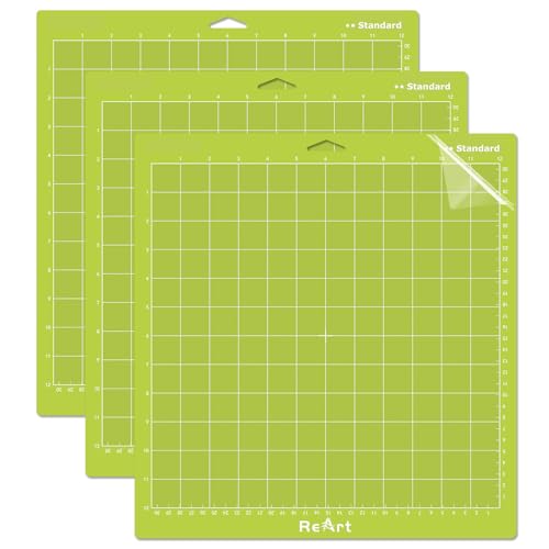 ReArt Standard grip Cutting Mat 12x12 inch 3 Pack - color: Standard Grip 3P -2