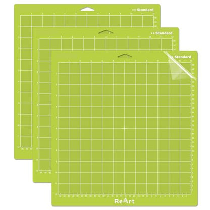 ReArt Standard grip Cutting Mat 12x12 inch 3 Pack - color: Standard Grip 3P -2