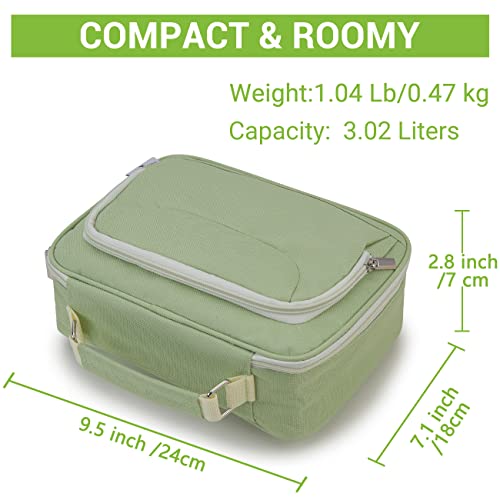 VX VONXURY Large Pencil Case, 54-Slot Colored Pen Pouch 2 Removable Sleeves - color: Light Green