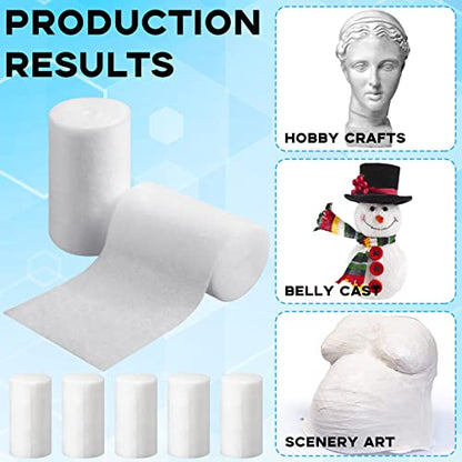 Treela 24 Rolls Cotton Cast Padding Individually Wrapped,3 Inch x 8.9 Ft | Soft Undercast for Plaster Casts, Pet Bandages, Halloween Mummy Decor, Mask Making, Art Projects, Comfortable Wrap - size: 3 Inch x 8.9 ft