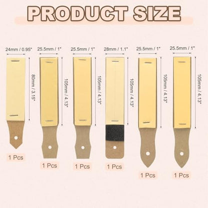 PATIKIL 6 Pcs Sandpaper Pencil Sharpener, Pencil Pointer Sharpening Sketch Art Drawing Tool for Artists, Art Supplies, Pastel Sticks, Drawing Crayons, Charcoal Pencil, Brown