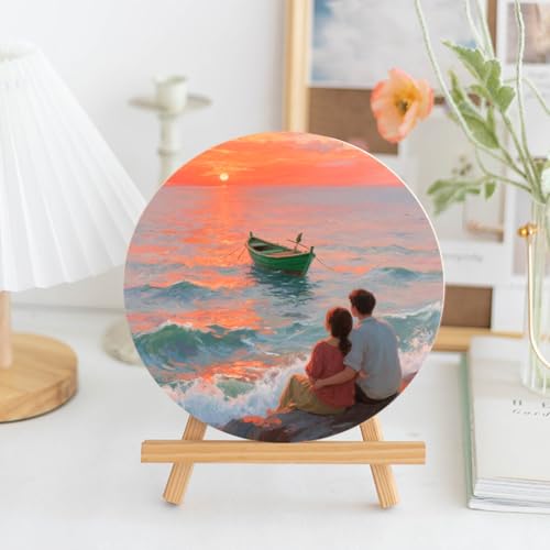 5 Pack 6x6 Inch Round Unfinished Wood Panel Boards for DIY Painting Crafts - size: Round 6"×6" 5 Pack