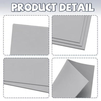 Oopsu 6 Pcs Linoleum Blocks for Printmaking, 8 x 10 Inch Rubber Carving | Soft TPR sheets, 0.12 inch thick; easy to carve for crisp prints, stamp making, card making, DIY crafts and art projects.