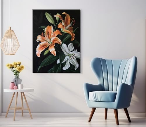 Diamond Art Kits for Adults, Featuring Flowers 5D Diamond Painting Kits - color: KM874-1