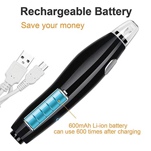 AFMAT Electric Eraser for Artists, Rechargeable Electric Eraser Kit, 140 Refills for Drafting, Electric Pencil Eraser - Battery Operated for Drawing Pencils, Crafts, Arts EE04(Black) - color: Black
