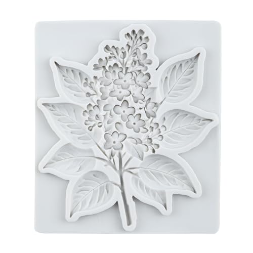 Flower Polymer Clay Mold Flower Branch Leaf Silicone Molds - color: Style J