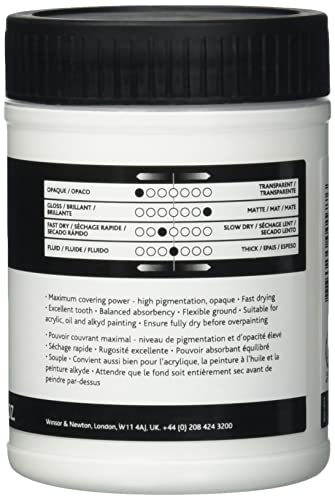 Winsor & Newton Professional Acrylic Medium, White Gesso, 225ml - color: White Gesso, style: 225ml (7.6-oz)