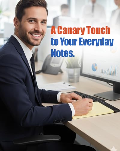 Mintra Office Canary Legal Pads - Premium Quality Heavyweight Paper With Micro-perforated sheets, Smooth-lined paper, Ideal for Office Tasks, Assignments or Notes, Meetings, and Journaling, 6 pack, Yellow Paper, Narrow Ruled, Premium Writing Pad, 8.5"x11"