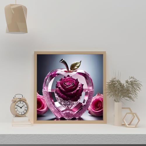 Acelii Rose Apple Diamond Painting Kits for Adults Beginners - color: KM1155-1