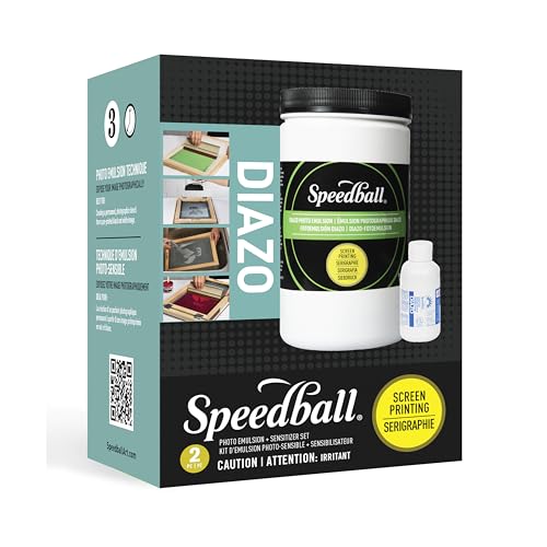 Speedball Diazo Photo Emulsion and Sensitizer Kit, Includes 26oz Emulsion and 2oz Sensitizer - size: 26oz Emulsion + 2oz Sensitizer