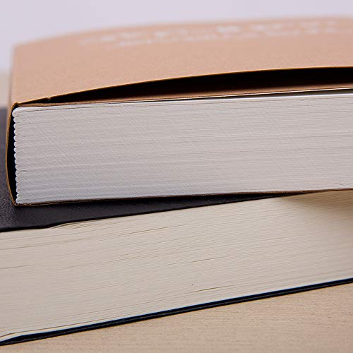 Kraft Cover Drawing Notebook & Sketchbook – Set of 2 Blank Plain Sketch Books – 125g Thick Paper A5 Size, 150x210mm Paper Ideal for Drawing & Sketching- 128 sheets/256 pages – 180 Degree Opening, 2pcs - size: 150x210mm