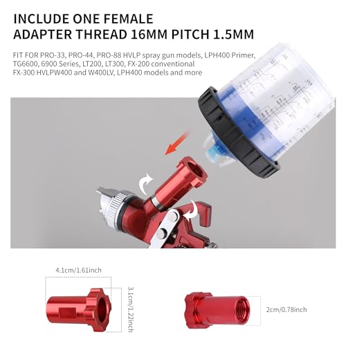 Disposable Paint Gun Cup, HVLP Paint Sprayer Gun Mixing Cups | 20 Ounce(600ML) Kit with 50 Cups and Lids System, Suitable for Automotive, Car Painting And Furniture - size: 20 ounce