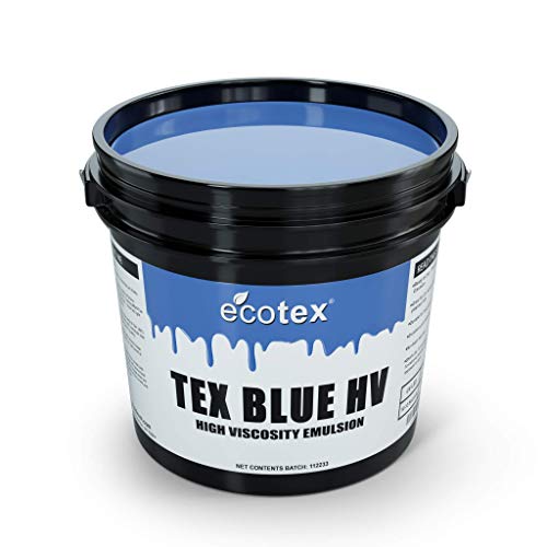 Ecotex® Tex-Red HV Pre-Sensitized Screen Printing Emulsion, High Viscosity | Premixed And Pre-Sensitized High Viscosity Photo Emulsion - No Diazo Needed, Compatible With Plastisol And UV Ink - Qt - size: Quart - 32 oz.