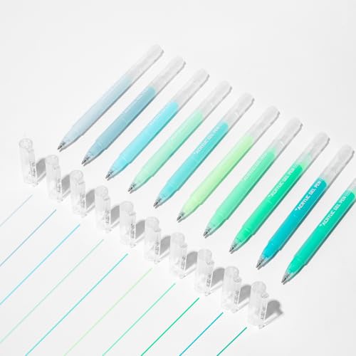 ROSYMENG 10 Colors Acrylic Gel Pens Set, Big-Capacity Ink Acrylic Paint Pen for Adults Coloring Books, Waterproof Paint Markers for Canvas, Rock, Wood, Drawing Doodling, Ceramic, Fabric, DIY Crafts - color: 10 Color(Green)