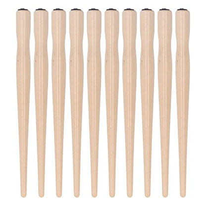 Pssopp 10 Pcs Nib Pen Holder, Dip Pen Set Comic Dip Wooden Pen Nib Holder for Art Painting English Calligraphy (Wood Color) - color: Natural Wood Color
