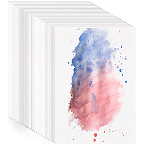 Prudiut Watercolor Paper, 120 Sheets, 5 x 7 in, 140 lb, Cold Press | Cotton paper, 300 GSM, white surface, absorbs paint evenly, resists pilling and warping, for kids, students, artists - size: 5 x 7 Inch