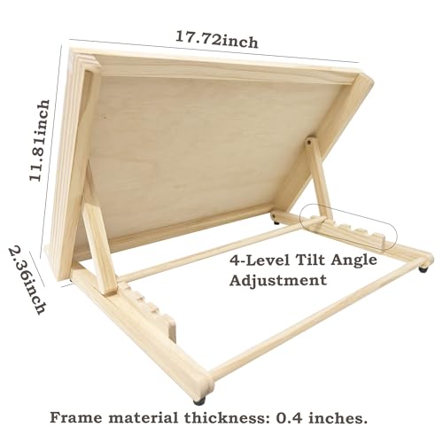 Tabletop Easel for Painting, Adjustable Desk Easel,Portable Drafting Table Slant Board for Writing, Drawing Easel, Table Top Easel for Art, Sketching, Reading,A3 17.7" x 12"