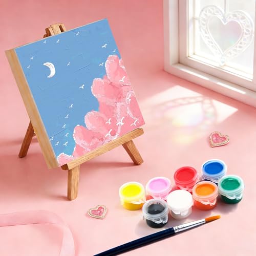 8 Pack 6x6 Inch Unfinished Square Wood Panels for DIY Painting Crafts | Blank Wood Canvas Frames for Oil Paint Pouring & Valentine Halloween Xmas Decor - size: 6"×6" 8 Pack