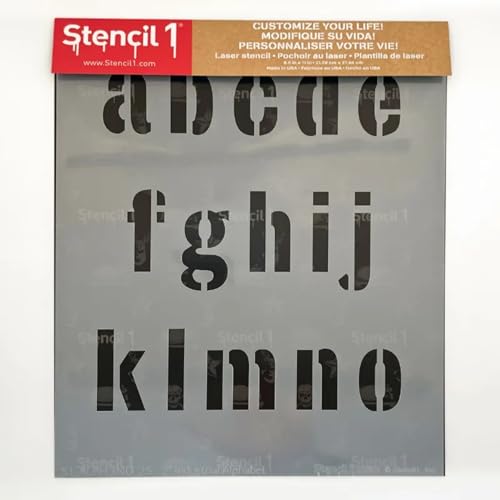 Stencil1 Industrial Font Stencil 2" Alphabet Letters Painting Art Craft - style: 2" Letters