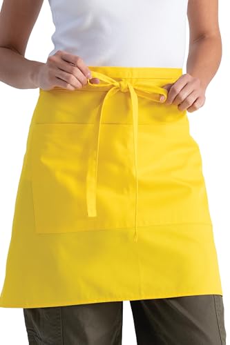 Chef Works Unisex Half Bistro Server Apron - color: Lemon